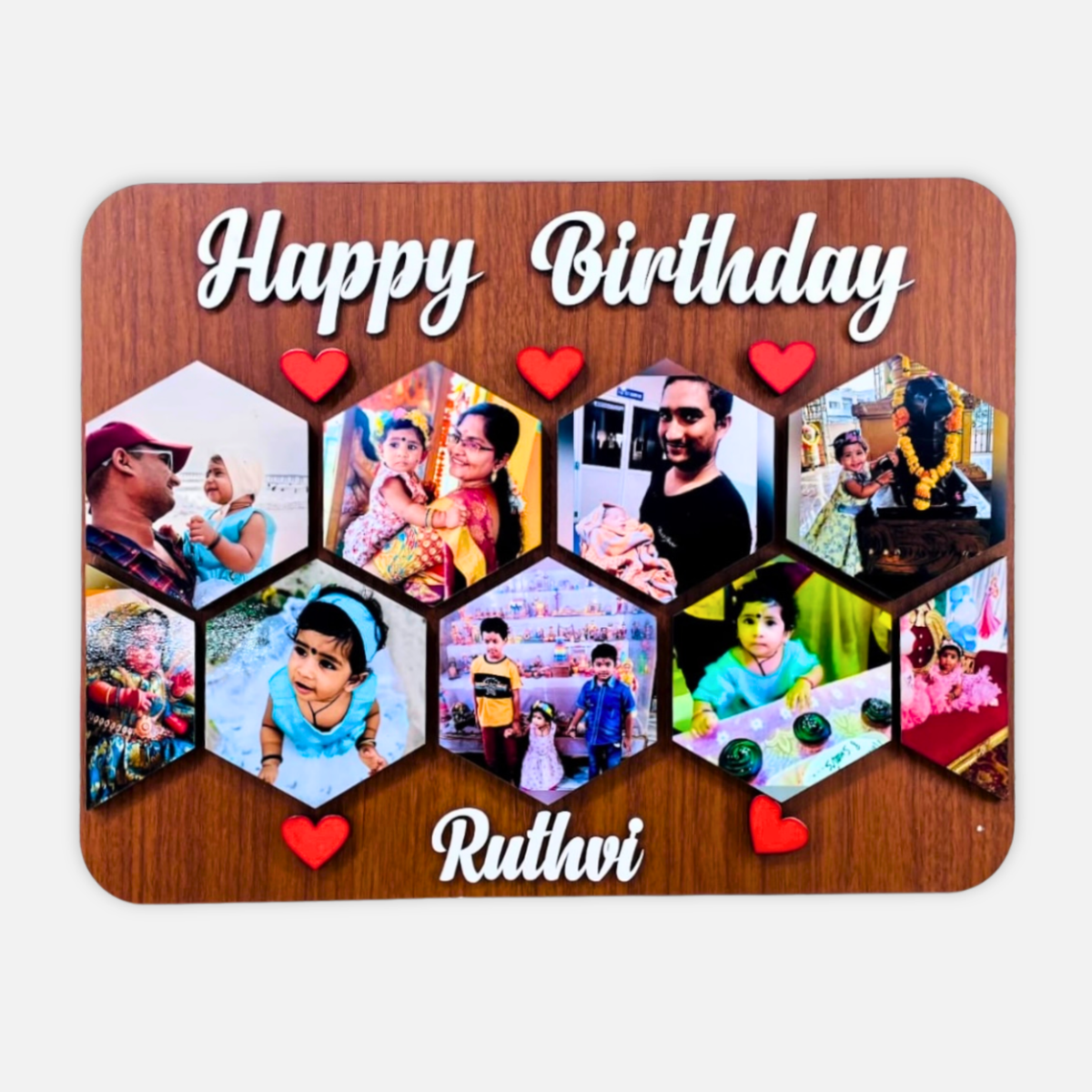 Hexagon Photo Collage Frame