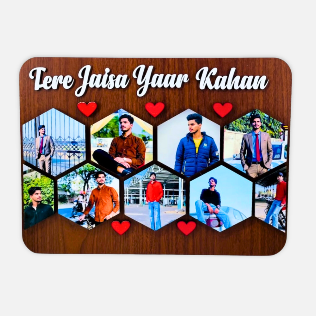 Hexagon Photo Collage Frame